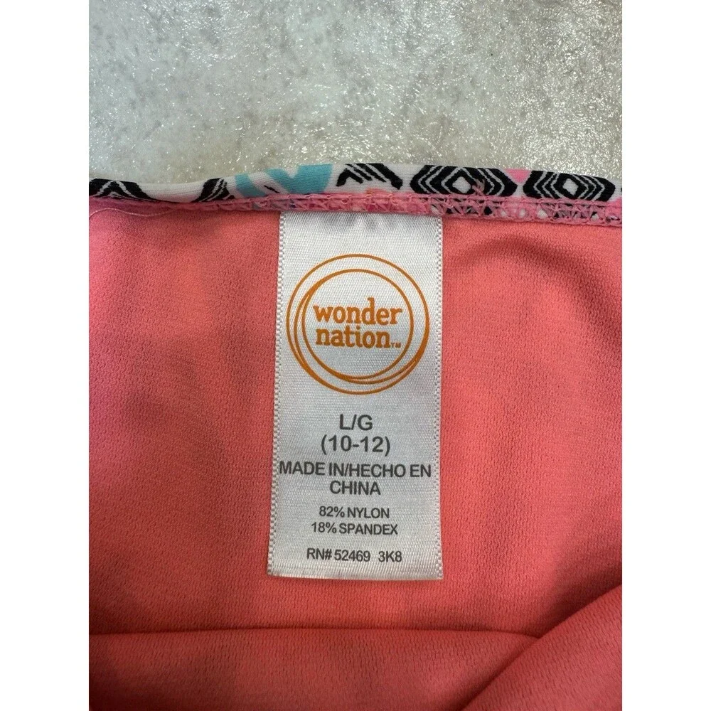 Wonder Nation Girls 2-Piece Bikini Swimsuit – Size L 10-12